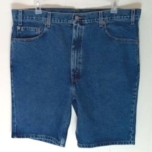 Levi’s 505 Mens Jean Shorts Regular Fit Blue Denim Size 42 Medium Wash